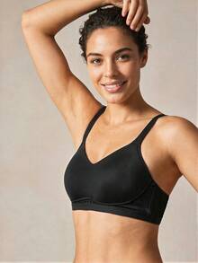 Veilyse 3 piezas Sujetador de lencería cómodo y casual sin aros con copa suave de color liso para mujer para el verano - Multicolor - Ver 4