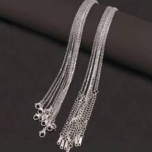 10 Pcs 40+5cm Stainless Steel Chain Necklace, Gold And Silver Available, Suitable For DIY Jewelry Accessories - Yellow Gold - View 8