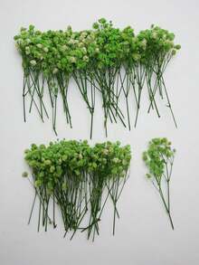 25/50/100/300pcs Artificial Baby's Breath Bouquet, Artificial Flowers, Baby's Breath Plants, Baby's Breath Flowers, Artificial Baby's Breath Bouquet, Suitable For Wedding Bridal Bouquet, Home Craft Decoration, Tabletop Decoration, Vase Arrangement, DIY Floral Decoration (Suitable For Weddings And Holidays), Room Decoration, Valentine's Day, Birthday Gift, Graduation Gift, Garden Decoration, Outdoor Plants, Gardening - Green Baby's Breath - View 4