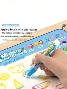 1 Set Magic Watercolour Canvas - Watercolour Doodle Mat - Watercolour Play Mat - Magic Watercolour Canvas - Boys' And Girls' Watercolour Doodle Mat Art Supplies - Top Back-To-School Season . - Multicolor - View 6