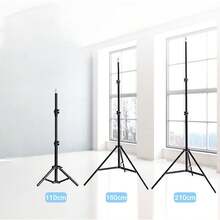 Soporte de trípode universal ajustable de hierro con clip para teléfono, trípode de cámara plegable multifunción con soporte de pinza, soporte triangular de metal para teléfonos inteligentes y cámaras - Negro 1 pieza - Ver 4