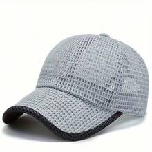 1 pieza [Secado rápido|Transpirable] Gorra de béisbol transpirable de secado rápido para hombres | Visera de pico de pato de malla ligera, adecuada para correr, senderismo, actividades al aire libre, gorra casual de primavera/verano, regalo de Navidad, Carnaval y Día de la Independencia - Multicolor - Ver 9