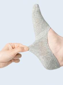 1/3/5 Pairs Men's Plus Size Low-Cut Invisible Socks, Short Boat Socks For Sports Or Casual Wear, Summer Casual Boat Socks (10/15) - Multicolor - View 3