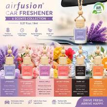 6 Bottles Car Air Hanging Fragrance Oil Diffuser, Car Air Freshener Diffuser For Essential Oils Scents Fragrance Aromatherapy Automobile Diffuser,17 Fragrances All Ages, Long-Lasting Fragrance Car Diffuser,Car Air Freshener - bộ 7 (gói 6 cái) - Xem 2