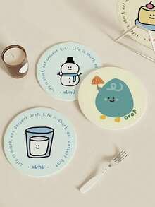 50/100/200pcs Customized Disposable Coasters, Customized Image/Logo Paper Coasters, Suitable For Party/Kitchen/Restaurant/Bar/Cafe/, Suitable For Anniversary, Birthday, Engagement, Party, Wedding, Gathering Decoration, Personalized Gift - Multicolor - View 6