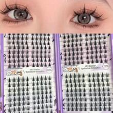 LIMEIKAI 320pcs Manga Eyelash Clusters, Sharp Eyelash, DIY Eyelash Extension, 10-16mm Length 0.07mm Thickness Natural Look Anime Eyelash Clusters, Fine Korean Style Makeup Eyelash Clusters, Asian Style Reusable Beginner Friendly - View 11