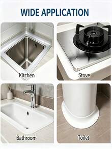 3 Rolls Waterproof Mold-Proof Sealing Tape, Flexible Self-Adhesive Sealing Strip, Strong Adhesion, Easy Installation And Durable, Suitable For Kitchen Bathroom Countertop Gap Coverage, Home Cleaning And Dry Edge Sealing Accessory - Multicolor - View 6
