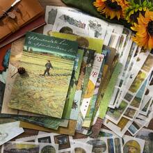 Bahan Buku Stiker Lukisan Minyak Kreatif Gaya Eropa & Amerika, Ilustrasi Pemandangan Van Gogh, Kertas Bahan Dekorasi Meja, Buku Stiker Perencana - 1 Set - View 10