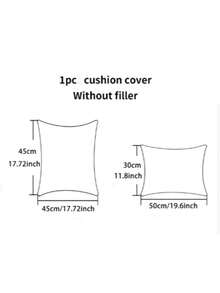 LCUHPCL 1 Stück amerikanischer Landhausstil Herbst/Winter Waldspaziergang Charakter 3D bestickter Kunst-Teddy-Fleece Kissenbezug, geeignet für Schlafzimmer, Wohnzimmer, tägliche Nutzung, Party und verschiedene Umgebungen - Beige - Übersicht 3
