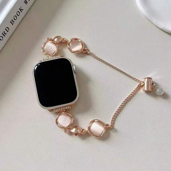 1pc Women's Cat Eye Adjustable Watch Band Compatible With Apple 10 Watch Band 38/40/41/42/44/45/49mm Suitable For Apple Watch Ultra/SE/8/7/6/5/4/3/2/1