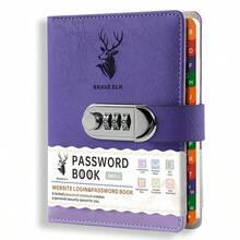 Secure Password Organizer, Password Book, Creative Password Book With Letter Tabs, Designed As A Lockable Personal Information Notebook, Including Diary And Password Management Functions, Office And School Supplies. - One Size - View 16