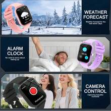 ZhiKexing Reloj inteligente deportivo con pantalla HD de 1.83 pulgadas, gran capacidad de batería, llamadas Bluetooth, reproducción de música, múltiples modos deportivos, adecuado como regalo para amigos y parejas, compatible con Android e iOS - Ver 3