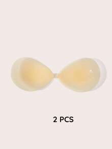 Lignisse Reusable Silicone Adhesive Bra For Women, Strapless Backless Sticky Push Up Bra, Invisible No Show Self Adhesive Bra For Wedding, Party & Everyday - Multicolor - View 9