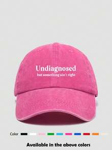 1件中性字母印花棒球帽 休閒百搭韓系軟頂遮陽帽 爸爸帽 卡車司機帽，適合日常配戴 - 多色 - 查看 12