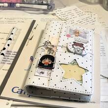 Notebook Suitable, Featuring 256 Pages Of A Cute Design, With A Heart-Shaped Leather Cover, Ideal For Writing. A5 Softcover Notebook Perfect For Work,Back To School Supplies, School Stuff, First Day Of School - Multicolor - View 5