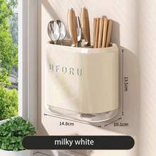 Wall-Mounted No-Drill Kitchen Storage Rack, Knife Holder, Utensil Storage Cabinet, Chopstick Holder Integrated Organizer - View 9