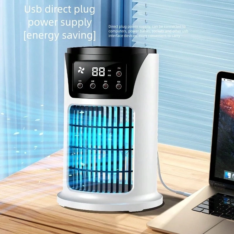 OBOVAY 可攜式多功能水冷風扇 蒸發式冷風機 自然風扇