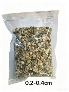 1件裝 100g/300g/500g 0.3~2cm 天然原色溪流石 混色河石鵝卵石 戶外花園裝飾石 小填充石 魚缸與花盆裝飾 魚缸底砂 小花園藝術 戶外空間 花瓶填充石 - 豆石 - 查看 20
