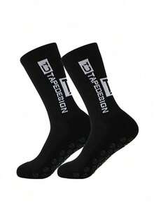 4/10 Pairs Men's Soccer Socks, Anti-Slip Design, With Cushioning, Suitable For Soccer/Basketball/Ice Hockey And Other Sports (1/2/4/10 Pairs) - Multicolor - View 3