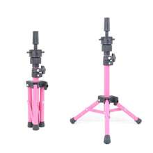 Pink Canvas Wig Mannequin Head Set, Includes Pink Adjustable Tripod Stand, Complete Wig Making Tool Kit With Wig Cap, Hair Clips, Rat Tail Comb And T-Pins, For Wig Styling And Display, Halloween - View 8
