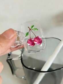 Cherry Pattern Portable Toothbrush Head Protective Cover, Cute Cherry Pattern Storage Box, Reusable Travel Toothbrush Case, Mini Storage Box, Toothbrush Protective Cover Holder, Essential Bathroom Accessory, Featuring Dual Drainage And Ventilation Functions, Suitable For Home, Bathroom, Dorm, Hotel, Office And Travel, Cute Toothbrush Head Storage Box, Ideal Choice For Bathroom Storage, Suitable For Home And Dorm Use, Protect Your Toothbrush Cleanliness, Care For Your Oral Health. - Multicolor - View 8