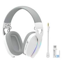 ATTACK SHARK L90 Ultra-Light Wireless Gaming Headset, RGB Lighting, Foldable, Tri-Mode 2.4GHz/Bluetooth/Wired, With Microphone, 40mm Driver, 7.1 Surround Sound, Compatible With PC, Software Customizable - View 2