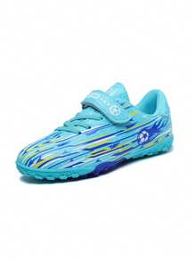 Kids' Football/Soccer Shoes, Boys Girls Students Outdoor Turf & Artificial Grass Cleats, Training Sports Sneakers - Baby Blue - View 7