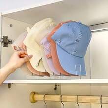 1/2pcs Transparent Multi-Function Hat Storage Rack With Anti-Slip Pad ...