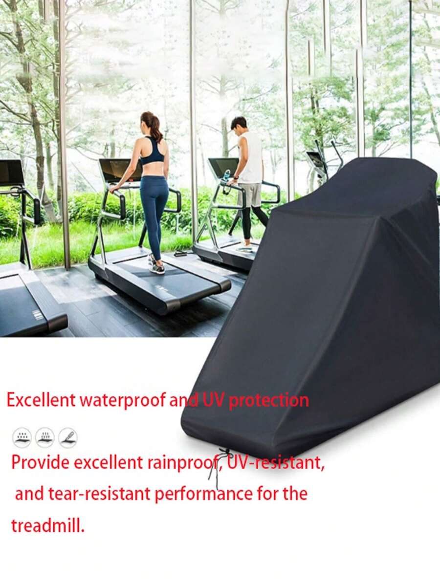1pc Treadmill Cover, Outdoor & Indoor Dustproof, Sunproof, Waterproof, Universal For Exercise Bike - Full Coverage - View 1