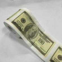 1 Rollo, Papel higiénico con diseño de billete de $100, regalo creativo y divertido para fiesta de cumpleaños - Talla única para todos - Ver 10