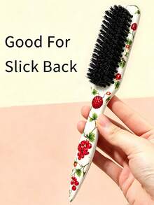 Unisex Styling Brush, Long Handle Beard Cleaning Brush, Fragrance-Free Hair Comb, Suitable For Creating Smooth Ponytails, Buns, Smoothing Flyaways, Controlling Hairline, Backcombing And Volumizing, Wide-Tooth Pointed Design, Convenient For Parting And Sectioning. Also A Gift For Women, Birthday Gift, Bridesmaid Gift, Wedding Gift, Travel Essential, Beach Essential, Holiday Essential, Bathroom Essential, Summer New Arrival - Multicolor - View 5