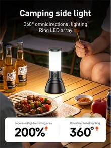 Linterna de Camping Philips SFL1253 con Lámparas Duales Principal y Lateral, Iluminación 360°, 5 Modos de Iluminación, Atenuación Continua y Anillo Indicador de Doble Color - flash - Ver 4