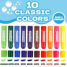Baff Paints Activity Set,10 Washable Bath Paint Sticks,Colouring For All Surface With Vivid Colors Water Proof,Vibrant Colors,Easy Clean,Fast Dry Action,Can Be Used On Bathroom Tiles, Floors, Glass, Ceramics And Other Surfaces - Sets - View 3