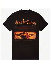 Love You Gift,100%  alice in Chains "Dirt" Tracklist T-Shirt – oversized Soft Workout Top &amp; Funny Gym Shirt – Vintage Rock Graphic Tee for Men – S - Schwarz - Übersicht 1