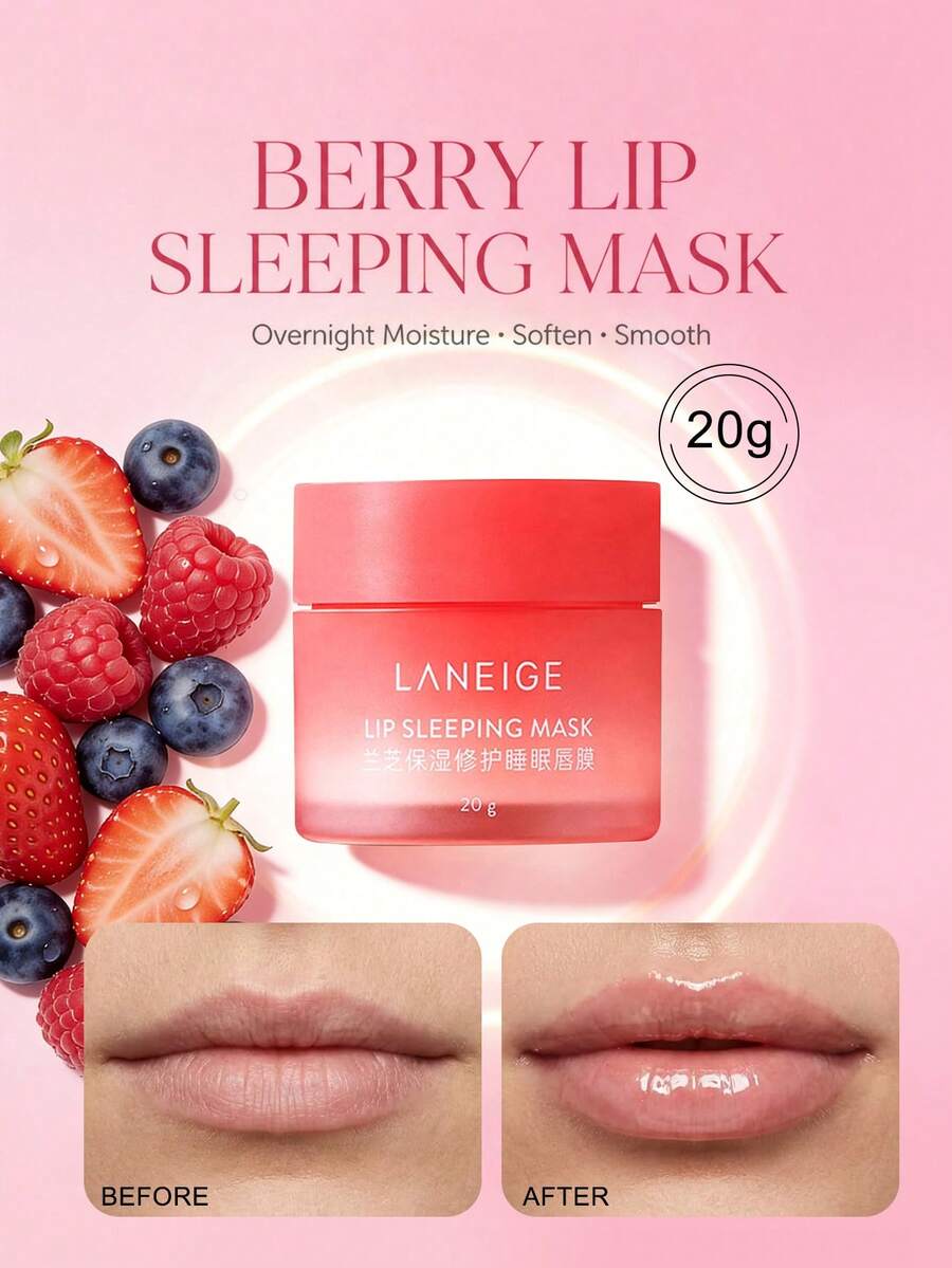 Laneige Lip Sleeping Mask EX 20g, Melembapkan Secara Mendalam dan Memudarkan Garis-Garis Bibir - 20 gram - View 1