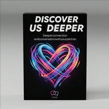Get To Know Us Deeply: 50 Deep Questions For Couples, Marriage Therapy Tool For Busy Couples, Perfect Gift And Conversation Starter For Anniversaries Valentine's Day, Date Night Game, Romantic Gift For Boyfriend, Girlfriend, Husband, And Wif - Black - View 1