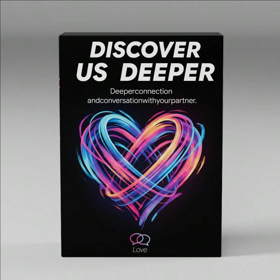 Get To Know Us Deeply: 50 Deep Questions For Couples, Marriage Therapy Tool For Busy Couples, Perfect Gift And Conversation Starter For Anniversaries Valentine's Day, Date Night Game, Romantic Gift For Boyfriend, Girlfriend, Husband, And Wif - Black - View 1