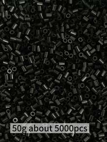 5000顆迷你熔珠 2.6mm 微型熔珠 DIY 燙貼珠 Perler 珠 Fusion 珠 燙貼珠玩偶，適用於珠寶製作、像素藝術燙貼耳環、手工玩偶吊飾、裝飾飾品 - 多色 - 查看 13