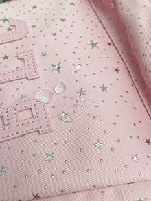 星空 BLC 字母刺繡後背包，大容量防水大學風學生書包，全身細緻星空印花，3D BLC 字母刺繡，大學風多口袋功能後背包，多隔層收納設計，可將書本、文具、筆記本整理整齊，寬壓減壓肩帶，長時間穿戴舒適，適合學校、補習、通勤、購物、旅行及開學季 - 彩色 - 查看 8