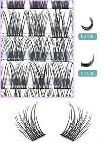 Sanishi Lashes 144簇假睫毛，DIY自接睫毛，C、D捲度，可在家DIY - C - 查看 5