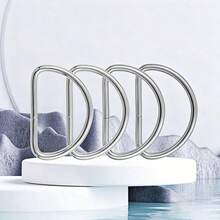 30/20/10件/包 金屬D型環連接件，適用於腰帶、手提包肩帶、包包、鞋子五金配件，DIY縫紉配件，10/12/15/20/25/32/38mm - 銀色 - 查看 6