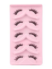20 Pares de Cílios Postiços Olho de Gato com Volume e Aparência Fofa, Sintéticos Macios e Leves, Reutilizáveis, Essenciais de Viagem para Maquiagem Diária, Cílios em Tira e Extensões de Cílios para Mulheres - Multicolorido - Visão 19