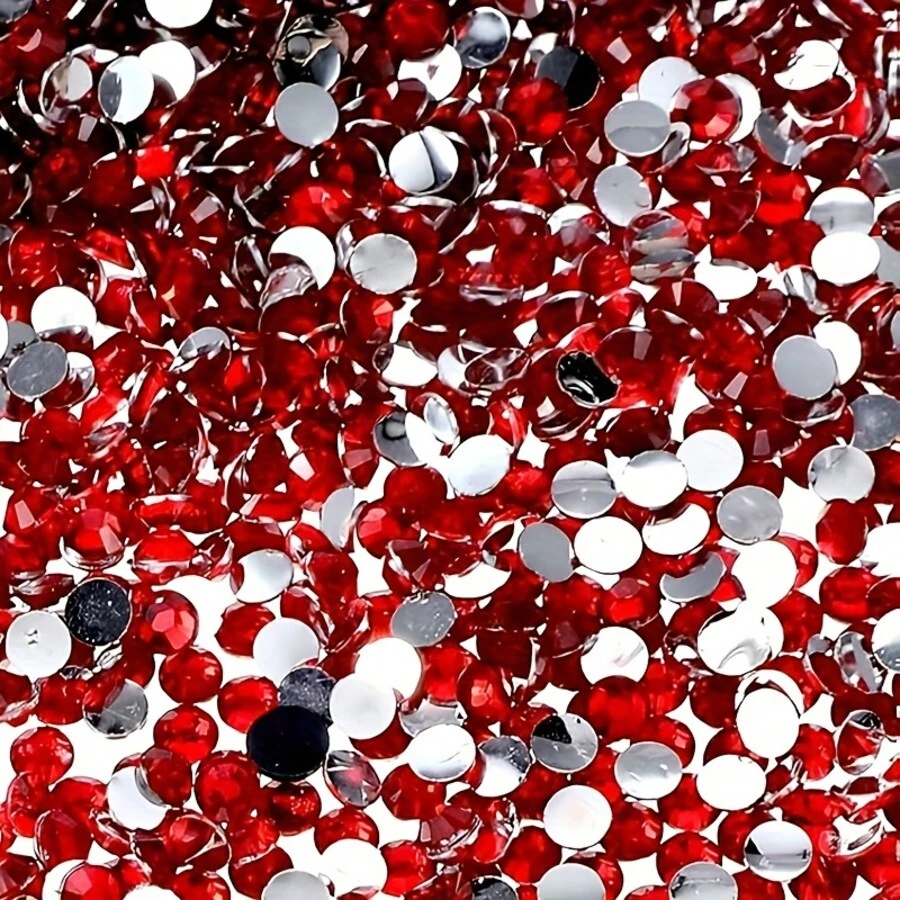 3000Pcs Of 4MM Resin Rhinestones, Rhinestones For Gluing Onto Fabric, Sequin Embellishments, Flatback Crystals, Bling Diamonds For Nails, Clothing, Mugs, Bottles, Diy Crafts, Decoration - Rhinestones - View 1