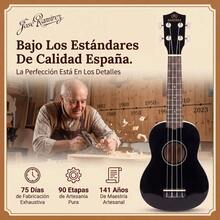 21in Soprano Acoustic Ukulele Kit Instruments With Tuner, Strap, 4 Strings, And Case - Concert Ukulele - Black - View 6
