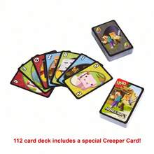Mattel UNO K-Pop Monster 卡牌遊戲，適合 1-10 人玩家，兒童與成人遊戲之夜，附特殊規則 - FPD61 - 查看 5