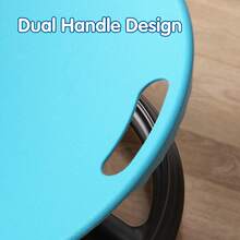 Sensory Swivel Chair with Anti-Slip Metal Base, Blue Oval Egg Design, Balance and Concentration Training Rehabilitation Tool for Home & Therapy Centers - Blau - Übersicht 8