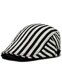 New Striped Plaid Fashion Baseball Cap Vintage Casual Unisex Forward Cap Beret Sun Hat - Stripes & Checks - View 20