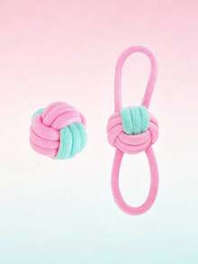 1/2/3/4/5/6/7pcs Pet Dog Cotton Rope Toy Set, Durable Chewing & Teething Rope Toys For Medium & Puppy Dogs, Teeth Cleaning Interactive Tug Rope Toys, Pet Chew Toys - Multicolor - View 17