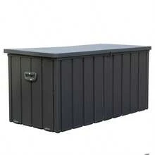 120 Gallon Outdoor Storage Deck Box Waterproof, Large Patio Storage Bin For Outside Cushions, Throw Pillows, Garden Tools, Lockable (Dark Gray)-XY122635 - 1 - View 4