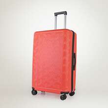 JLY 3-Piece Luggage Set Hard Shell Suitcases ABS+PC, Spinner Wheels, TSA Lock, Lightweight Travel Set - Coral - View 5